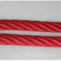 6 strands rope with stainless steel core used in playground